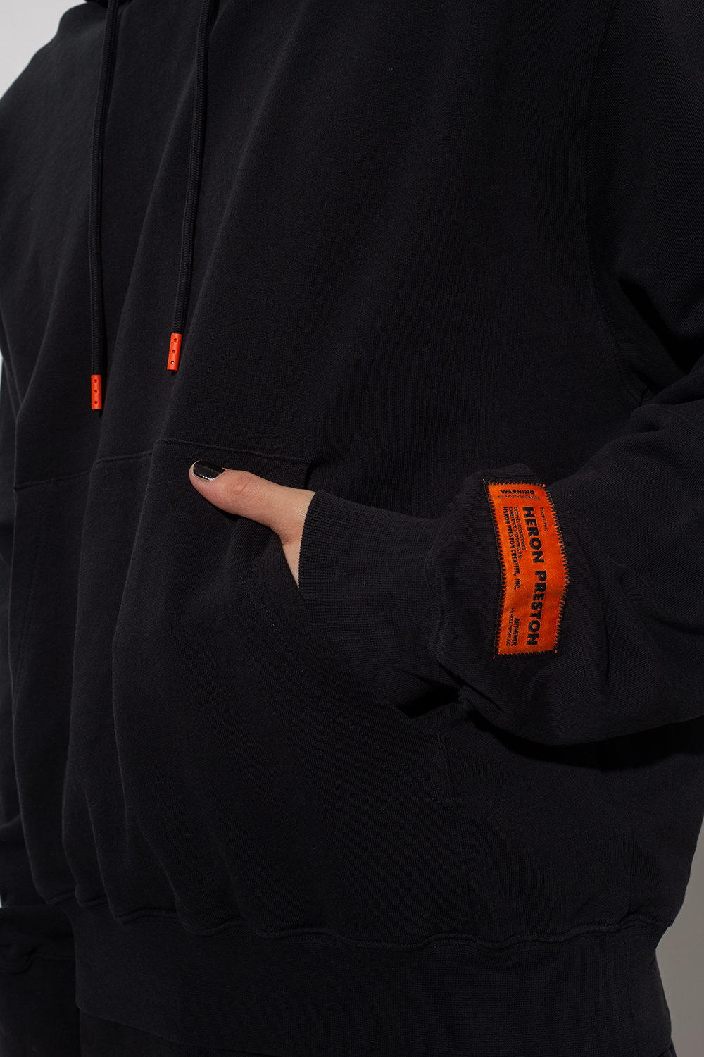 Heron Preston Logo-patched hoodie