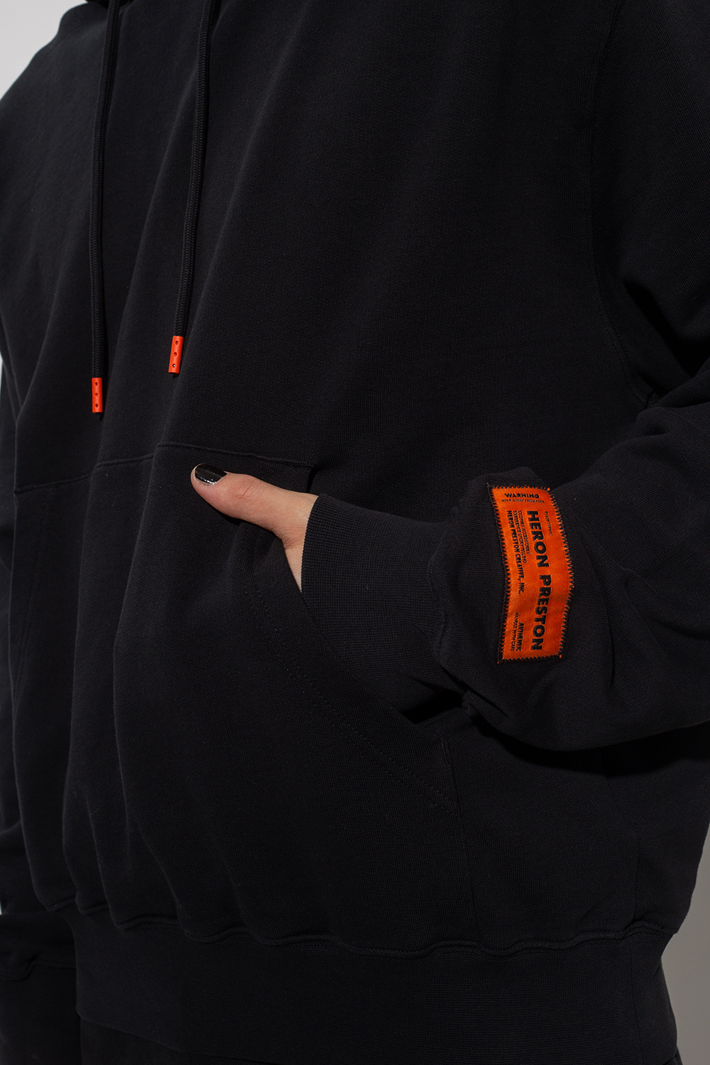 Heron Preston Logo-patched hoodie | Men 