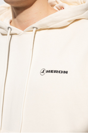 Heron Preston Womans Sweatshirt In White Jersey With Contrasting Logo Print On Front