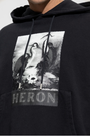 Heron Preston Logo coste hoodie