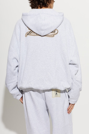 Jacquemus Jacquemus Cotton Hoodie 'Torneo' in Light Grey Mélange