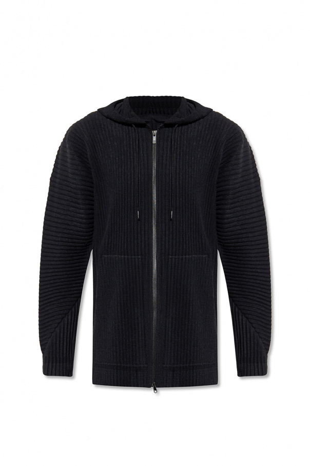 alexander mcqueen logo embroidered short sleeve shirt item Pleated hoodie
