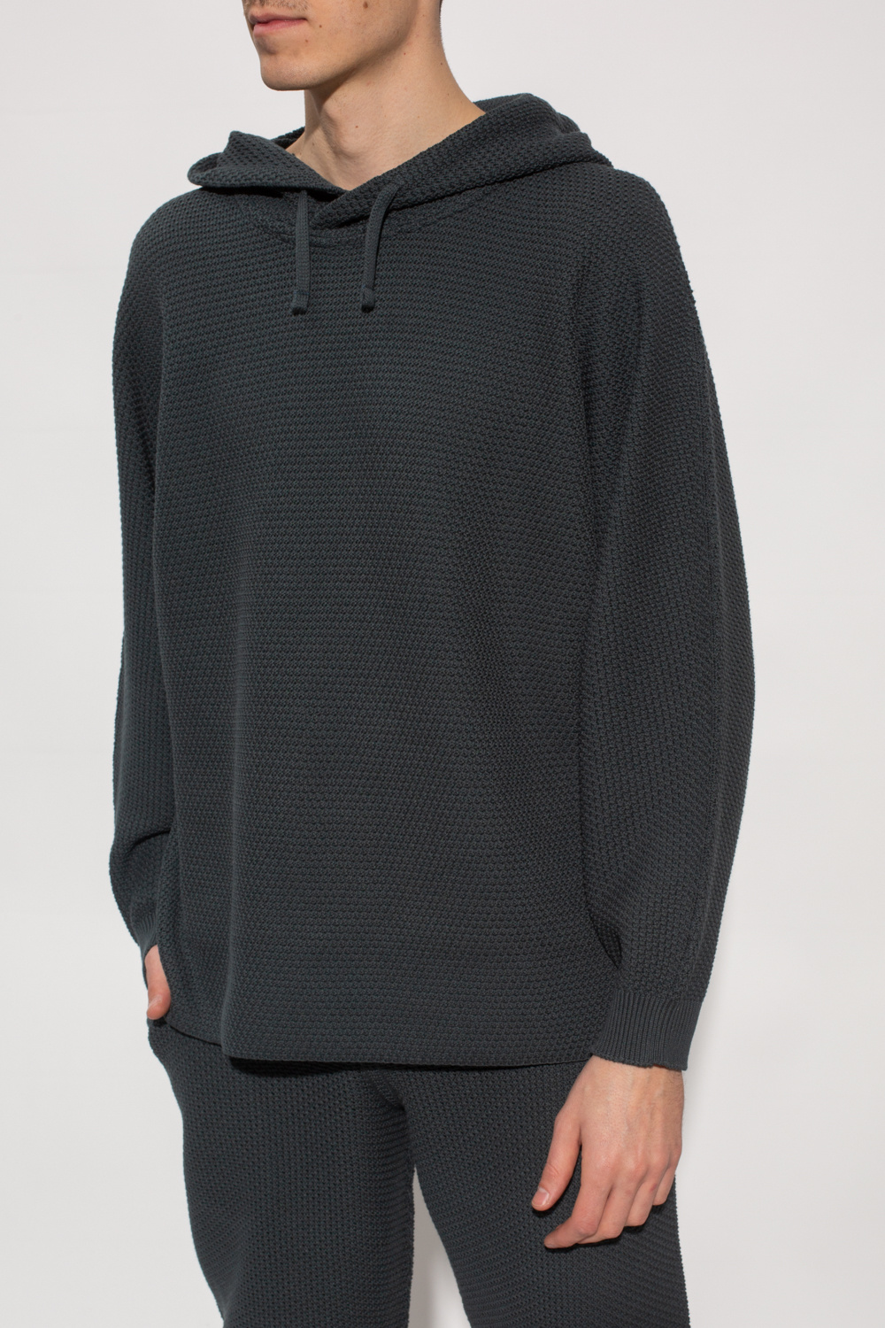 Issey Miyake Homme Plisse Hoodie with long sleeves