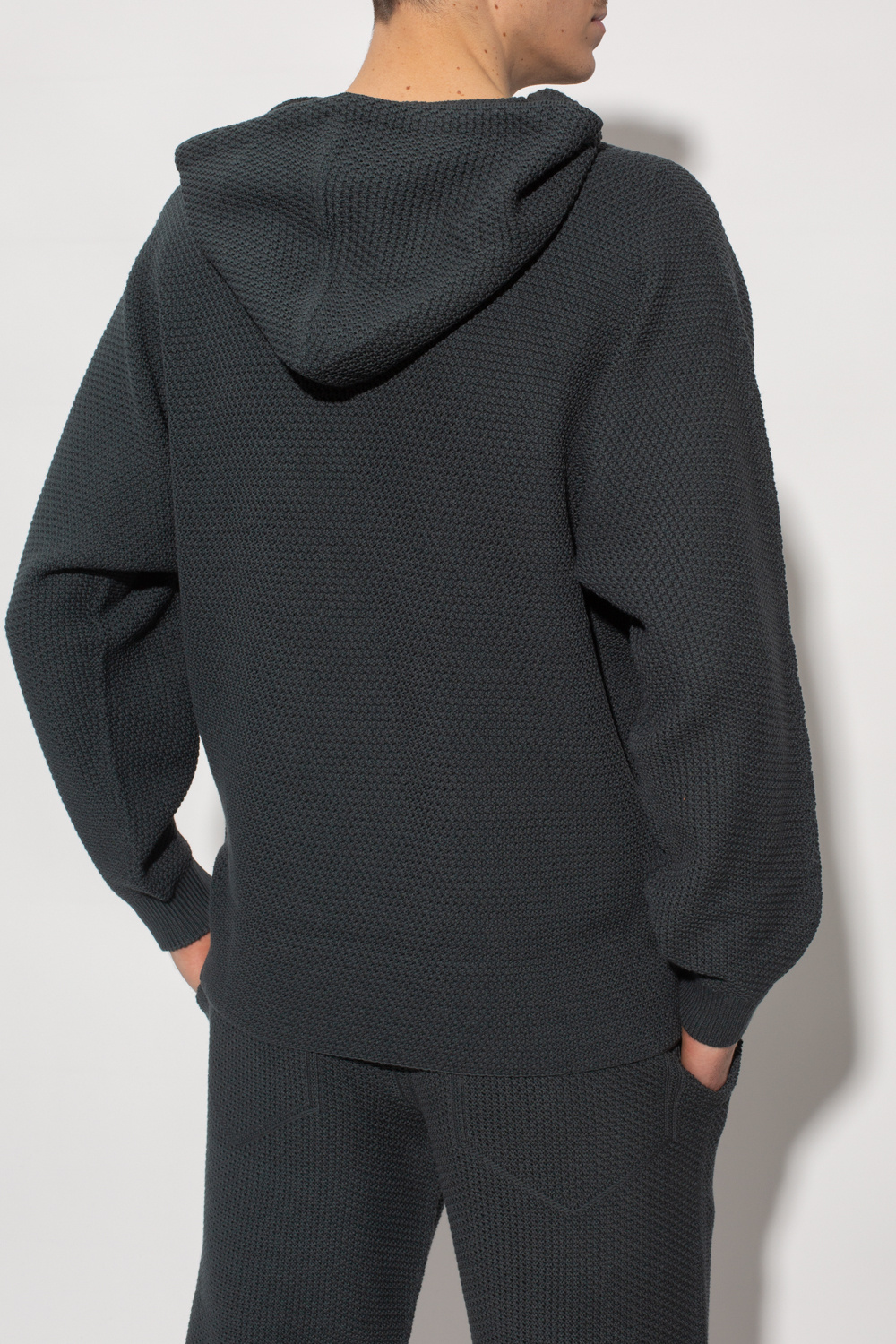 Pullover in misto viscosa Hoodie with long sleeves