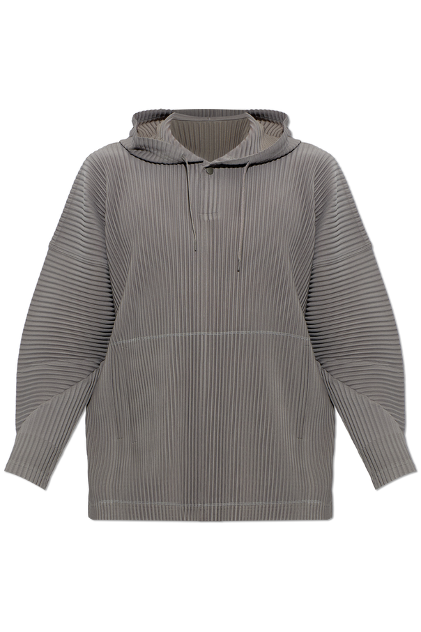 Pleated hooded sweatshirt od Homme Plissé Issey Miyake