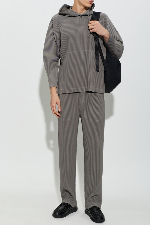 Homme Plissé Issey Miyake Plisowana bluza z kapturem