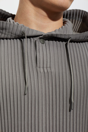 Homme Plissé Issey Miyake Plisowana bluza z kapturem