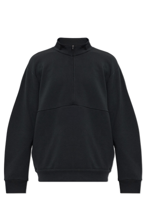 Sweatshirt with stand-up collar