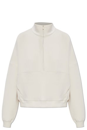 Sweatshirt with stand-up collar