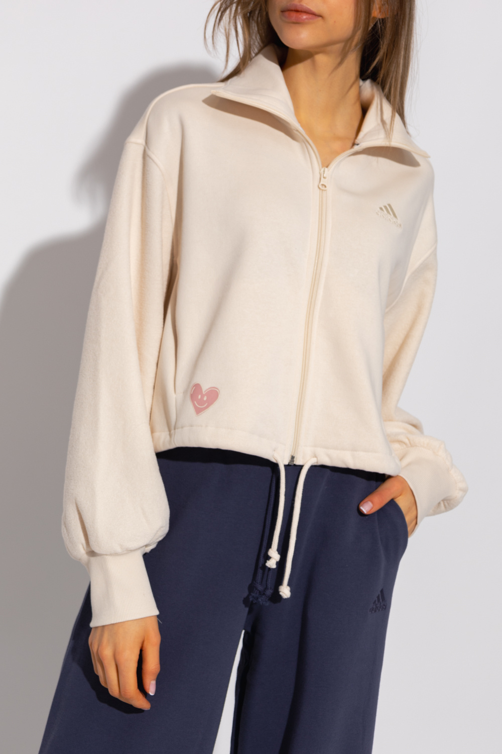 ADIDAS Performance Crop sweatshirt with logo