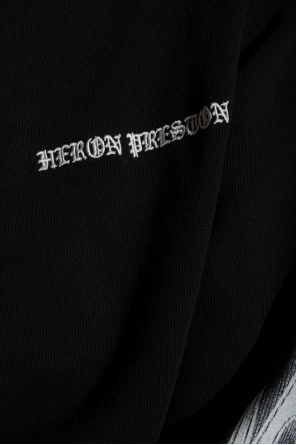 Heron Preston Cropped sweatshirt bar with logo