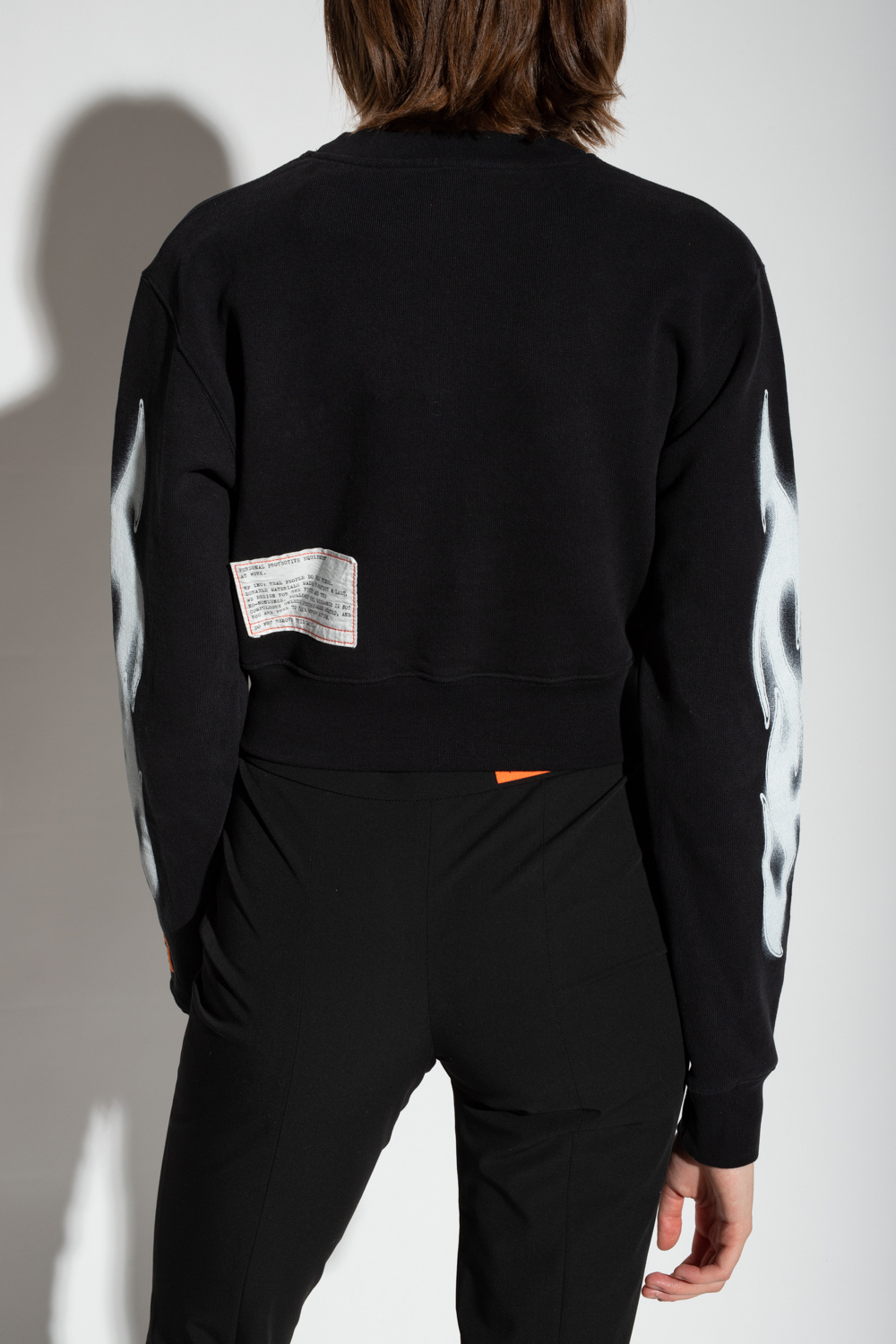 Heron Preston Cropped sweatshirt with logo