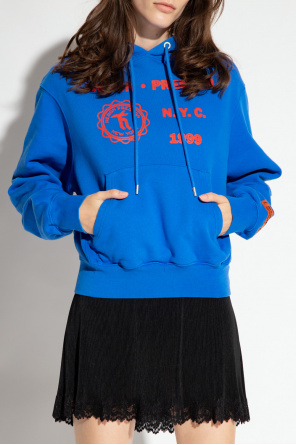 Heron Preston Evisu logo-embroidered cotton hoodie