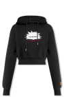 Heron Preston Cropped hoodie with logo