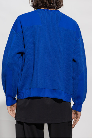 Y-3 Yohji Yamamoto Wool plaid-check sweater