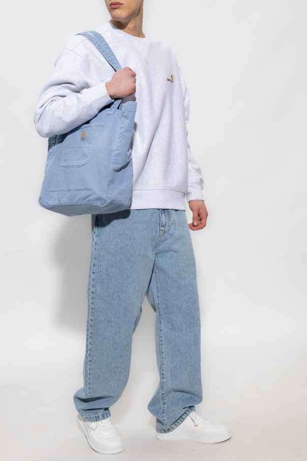 Carhartt WIP Sweatshirt com capucho adidas ALL SZN Fleece Boyfriend azul claro mulher