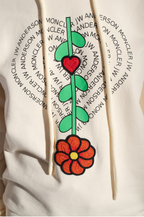 Moncler Genius 1 floral embroidered short-sleeve shirt Toni neutri
