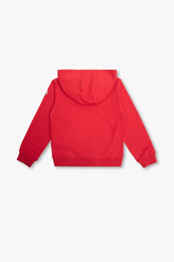 Moncler Enfant mouse-print zip-up Heron hoodie Grigio
