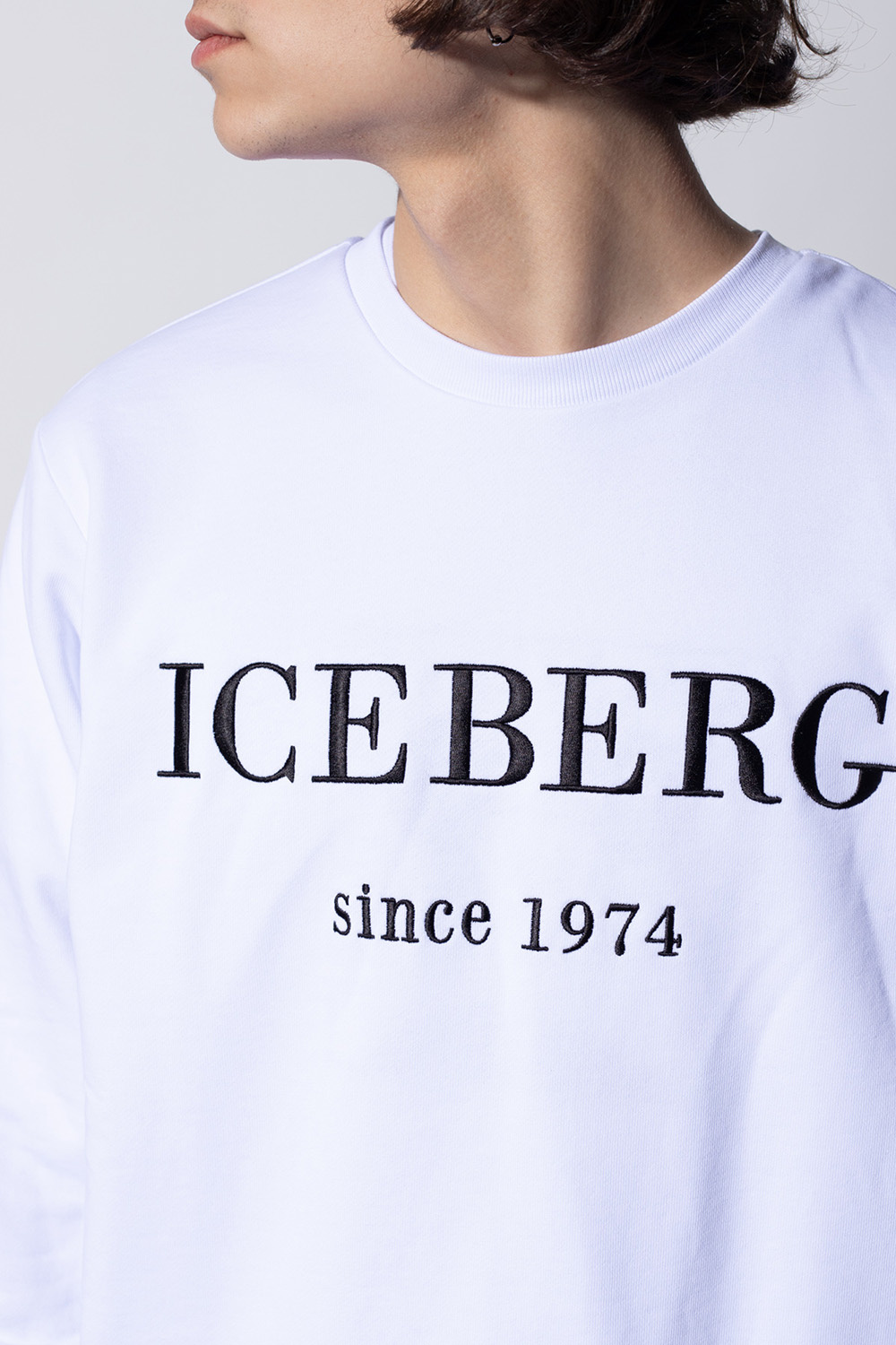 Iceberg sweatshirt poplin with logo