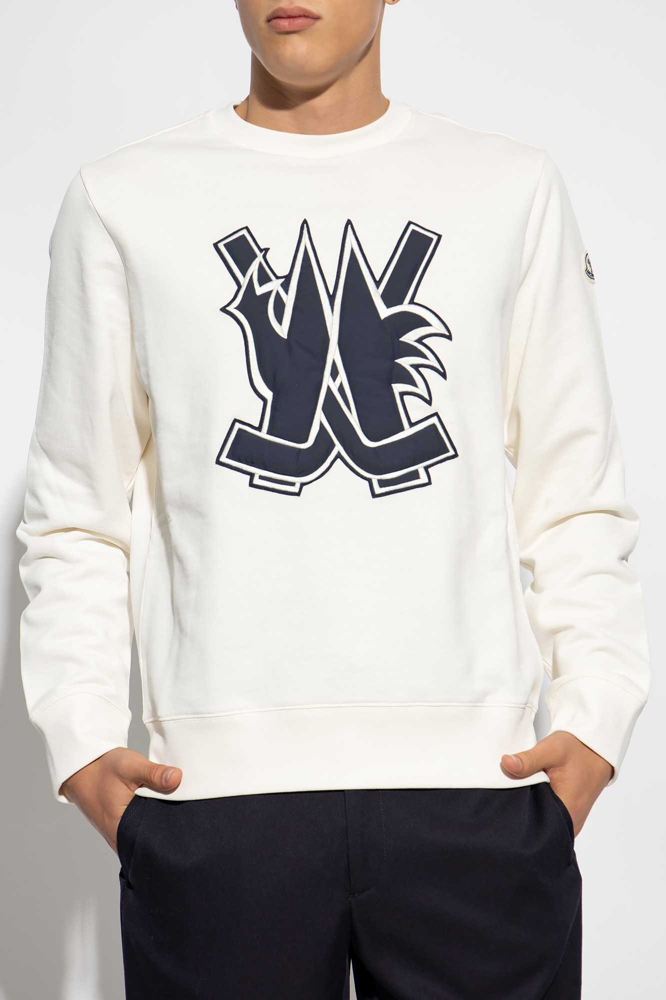 Moncler Cotton sweatshirt with logo