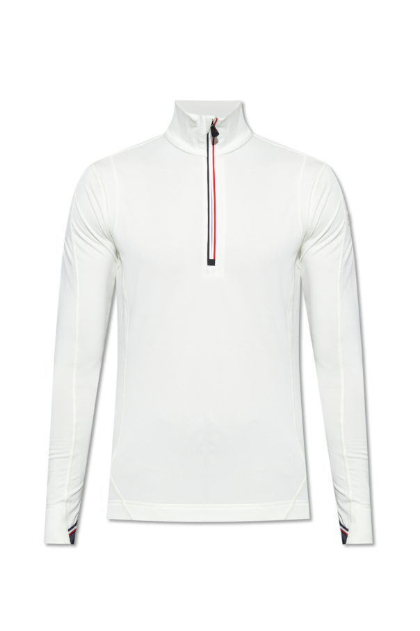 Moncler Grenoble New Look short sleeve muscle fit oxford shirt in white