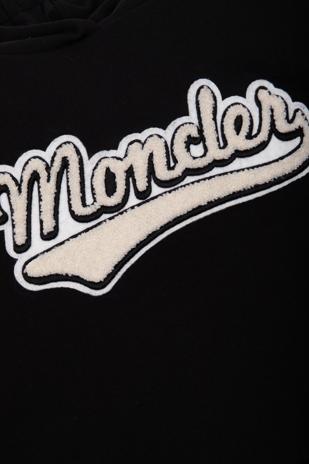 Moncler Enfant open-knit button-up shirt Grün