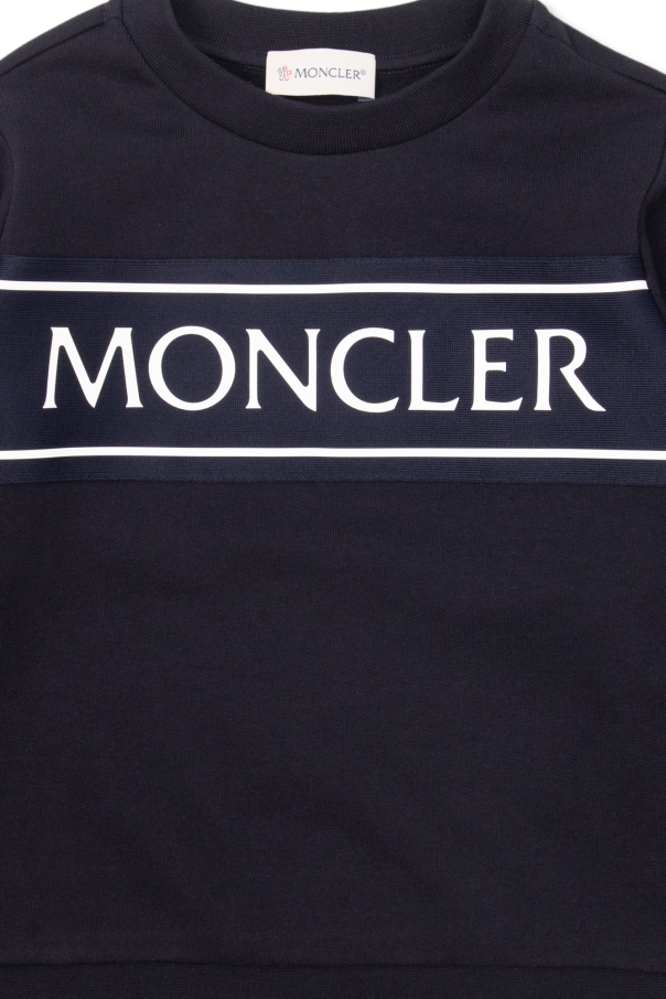 Moncler Enfant Polo Ralph Lauren short sleeve logo t shirt in white
