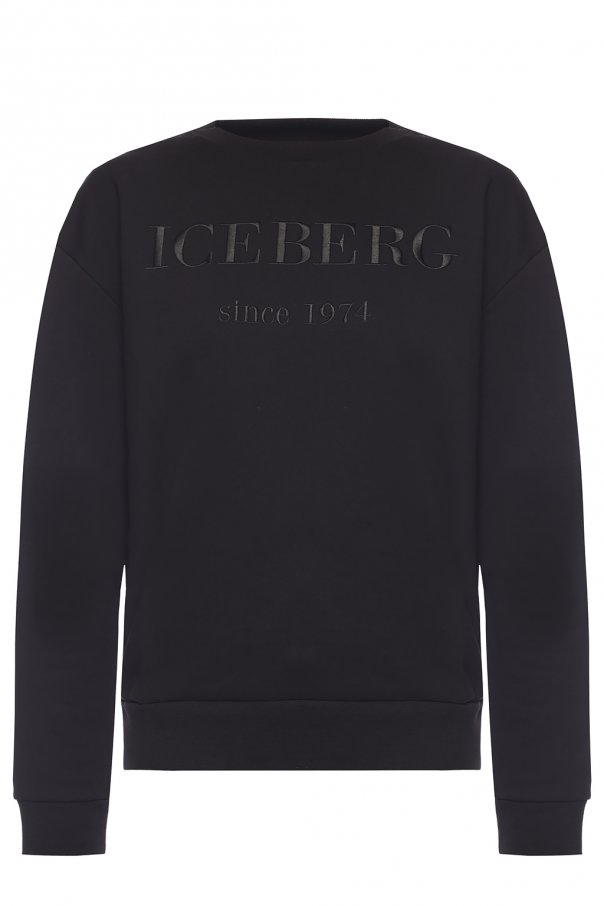 Iceberg Logo-embroidered Jack sweatshirt