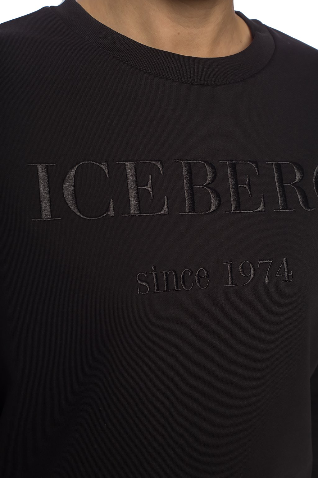 Iceberg Logo-embroidered Jack sweatshirt