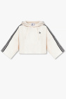 ADIDAS Originals cream Cropped hoodie