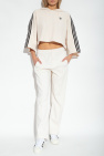 ADIDAS Originals cream Cropped hoodie