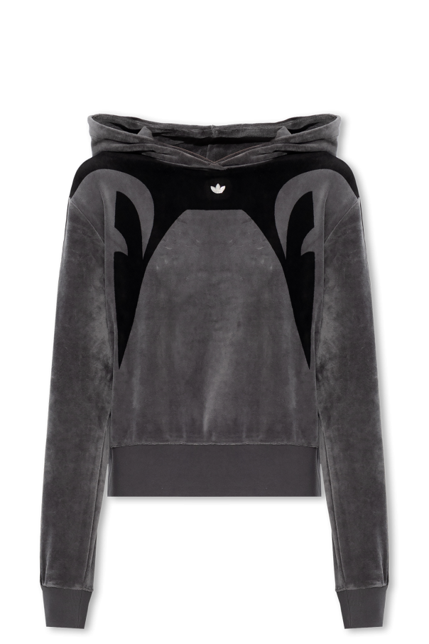 ADIDAS Originals Velour hoodie with logo