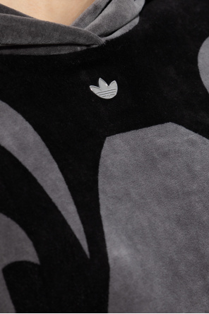 adidas colecci Originals Velour hoodie with logo