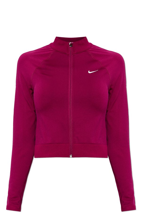 Fitted zip-up sweatshirt with logo od Nike