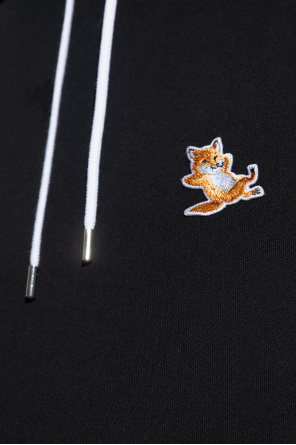 Maison Kitsuné Stacked hoodie with logo