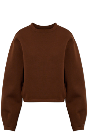 Loose-fit cropped sweatshirt