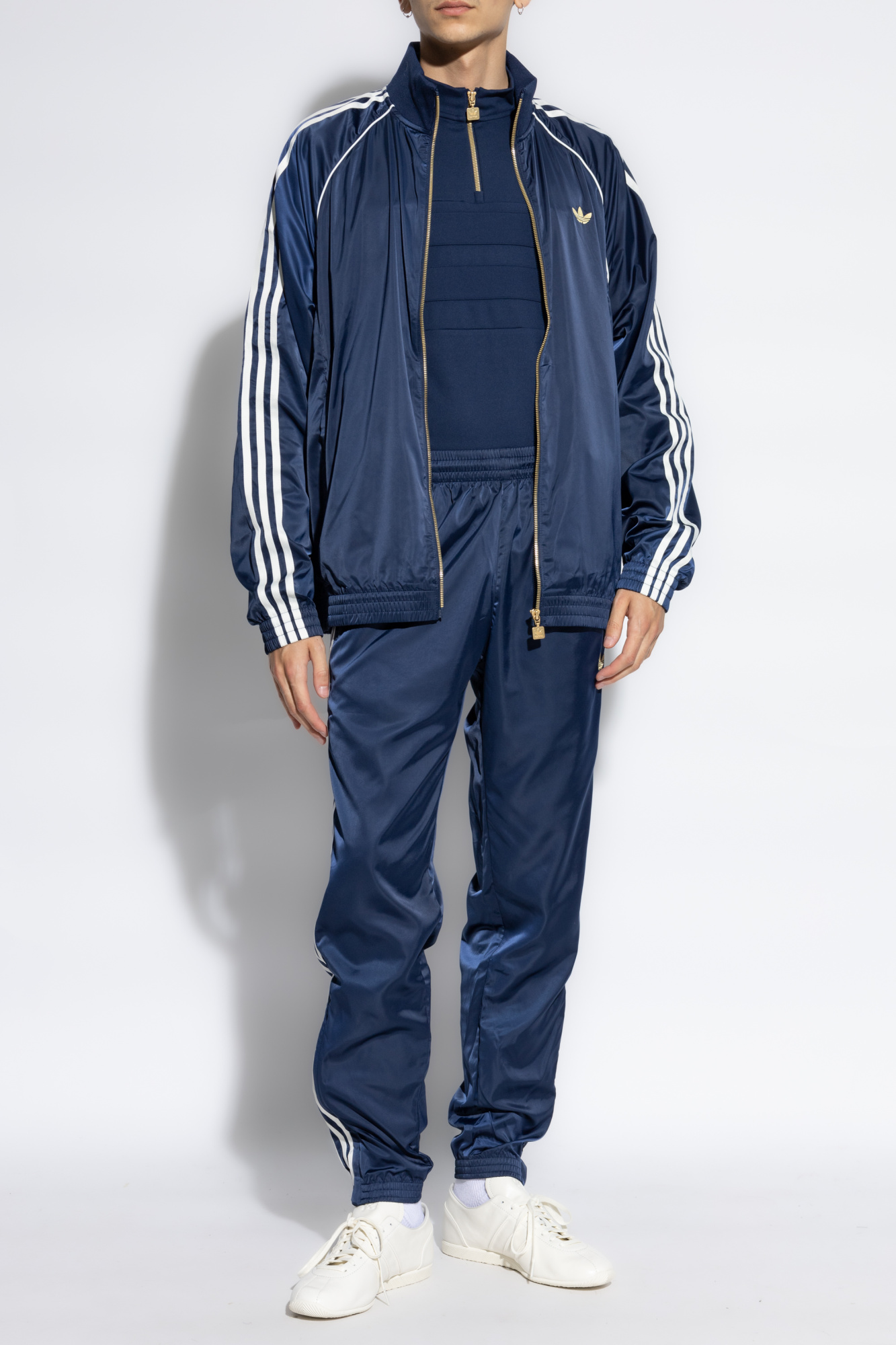 adidas crazy Originals Sweatshirt with stand-up collar and zipper