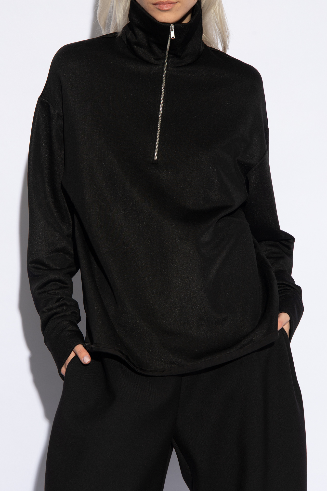 JIL SANDER Sweatshirt with standing collar