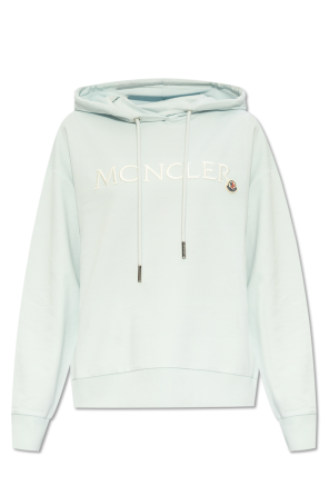 contrast-sleeve hooded jacket od Moncler