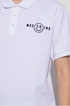 Moschino Philipp Plein piqué jersey polo shirt