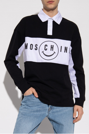Moschino Nocturnal zip-front hoodie White