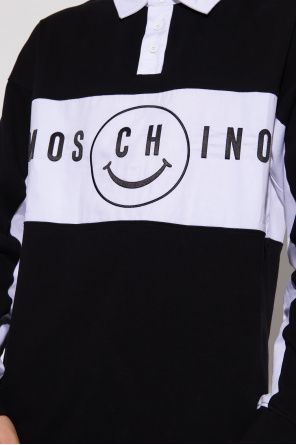 Moschino Nocturnal zip-front hoodie White