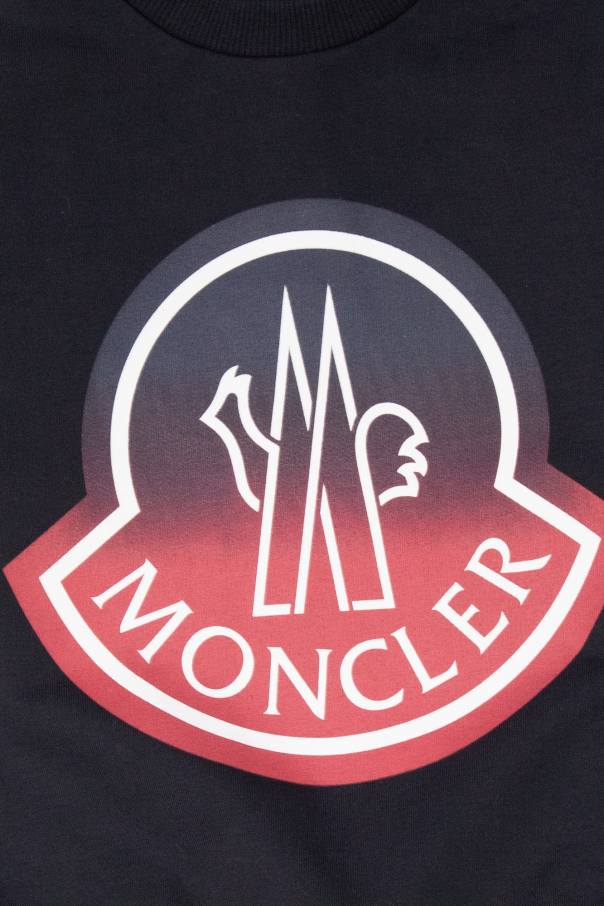 Moncler Enfant Bluza z nadrukowanym logo
