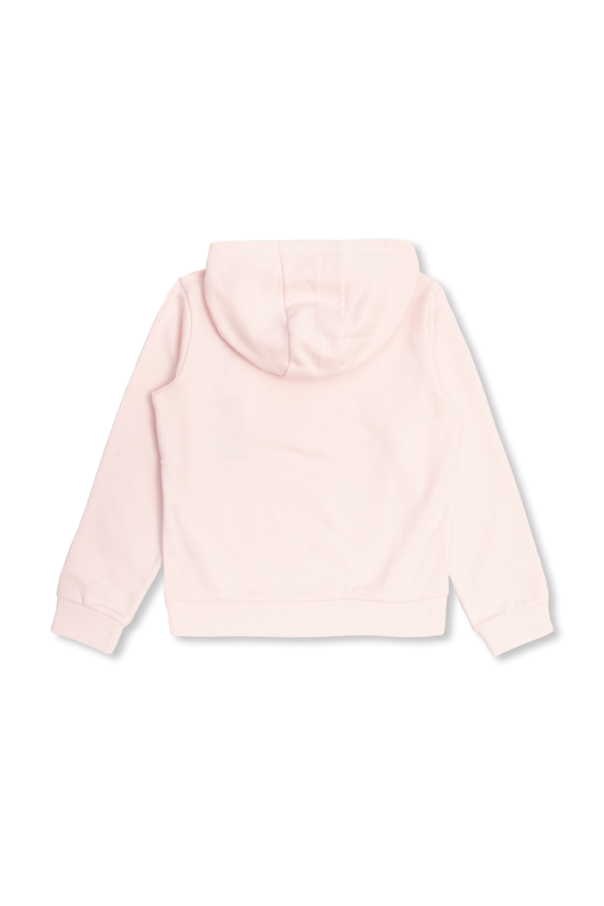 Moncler Enfant pink hoodie with logo