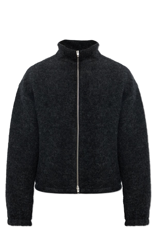 Wool jacket with stand-up collar od JIL SANDER