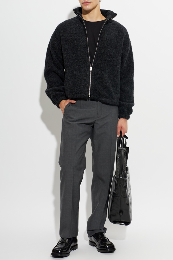JIL SANDER Chaqueta de lana con cuello mao