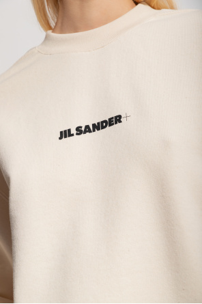 JIL SANDER+ Jil Sander Blue Linen Sweater