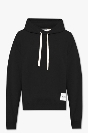 Hoodie with logo patch