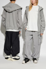 Y-3 GREY Zip-up hoodie