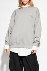 Y-3 GREY Sweatshirt with printed logo